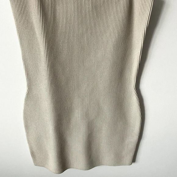 Aritzia Babaton Sculpt Knit Cami Dress Matte Pearl  NWT Size Large - Picture 6 of 10